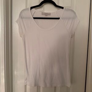 LOFT Women's Classic White Short Sleeve Tee